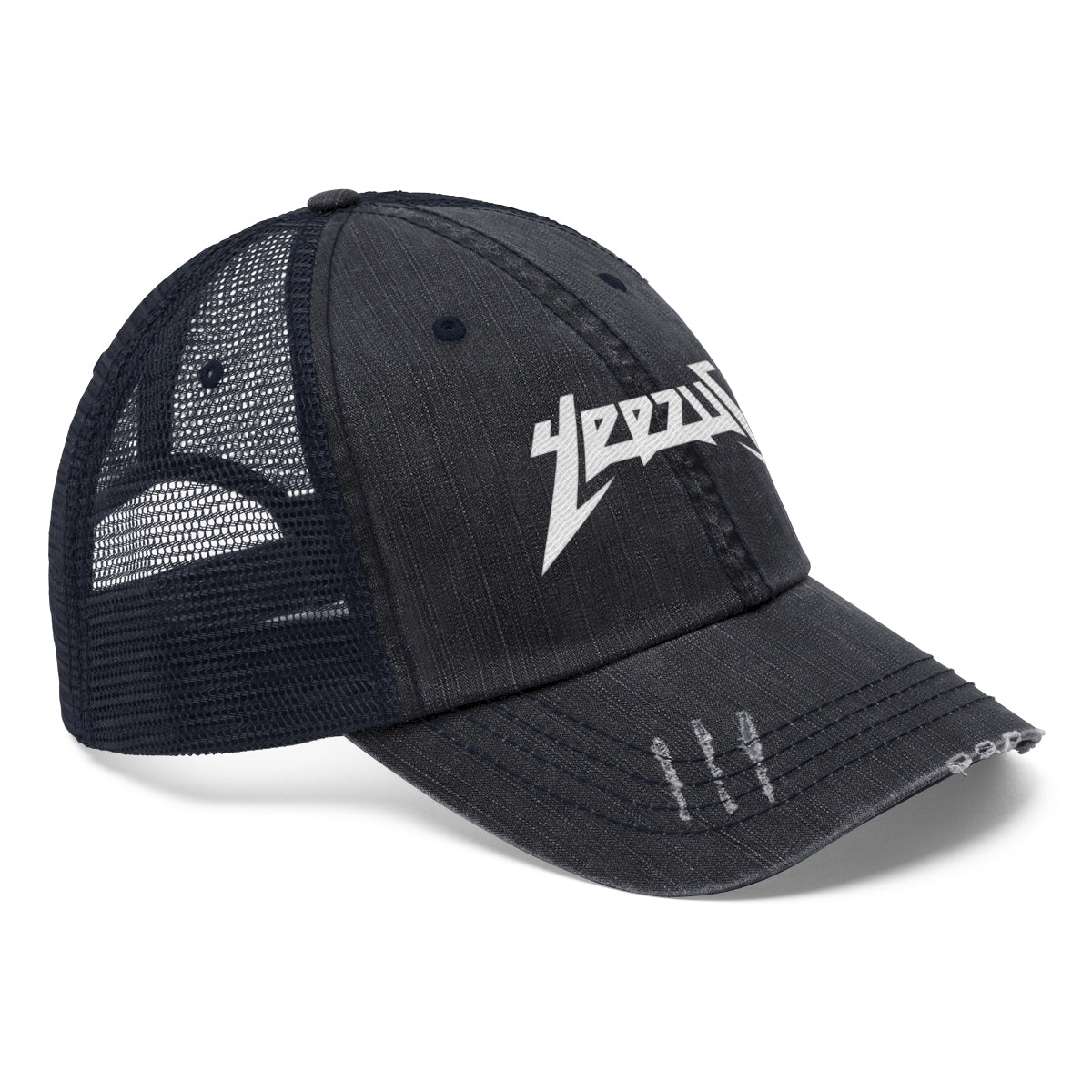 Yeezus Unisex Trucker Hat-True Navy-One size-Bootlg