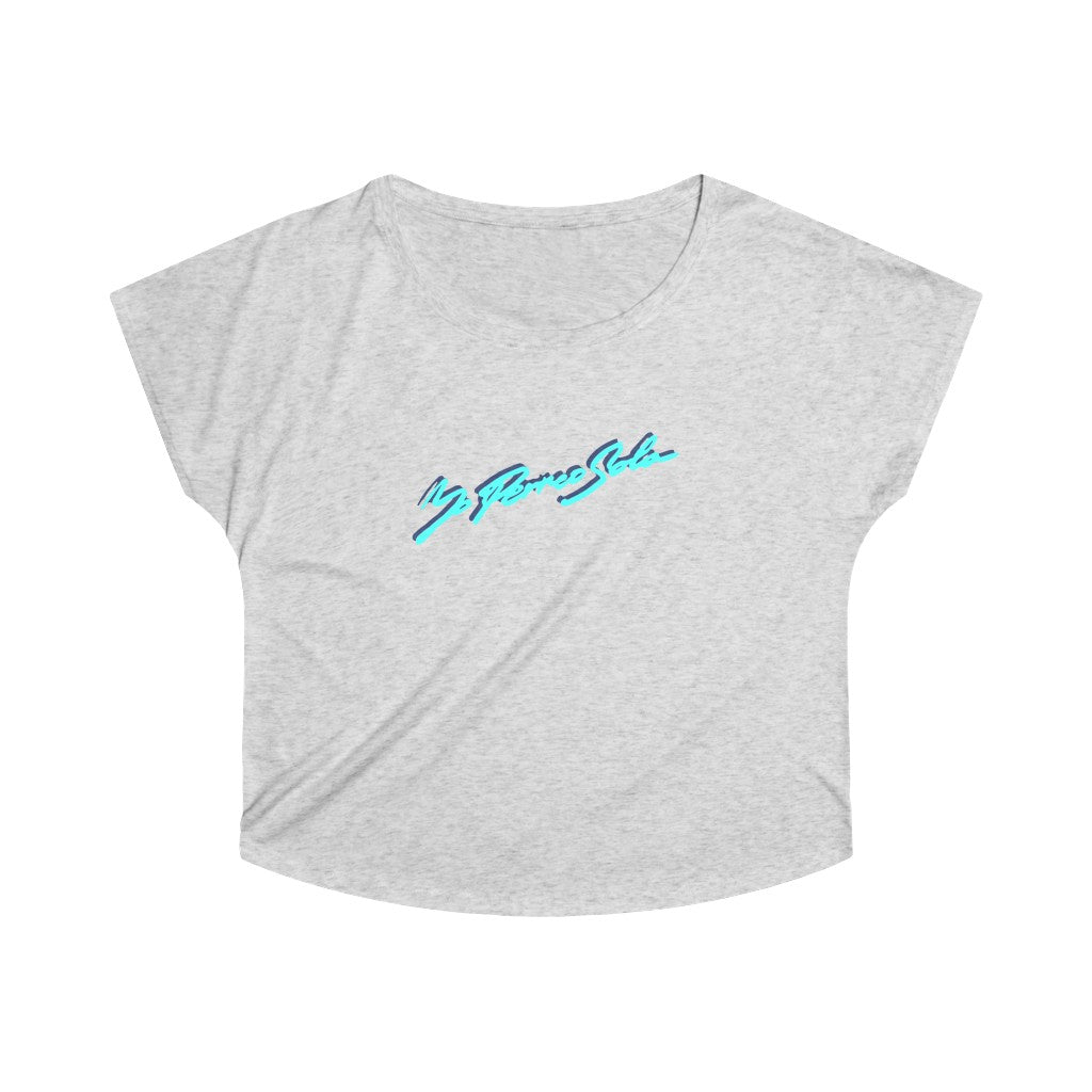 Yo Perreo Sola Women's Tri-Blend Dolman. Bad Bunny inspired-S-Tri-Blend Heather White-Bootlg