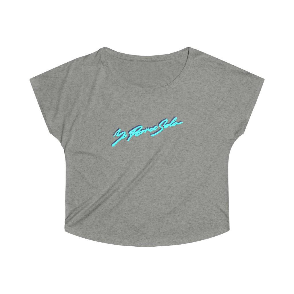Yo Perreo Sola Women's Tri-Blend Dolman. Bad Bunny inspired-S-Tri-Blend Venetian Gray-Bootlg