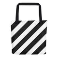 Black & White Stripes Tote bag-Bootlg