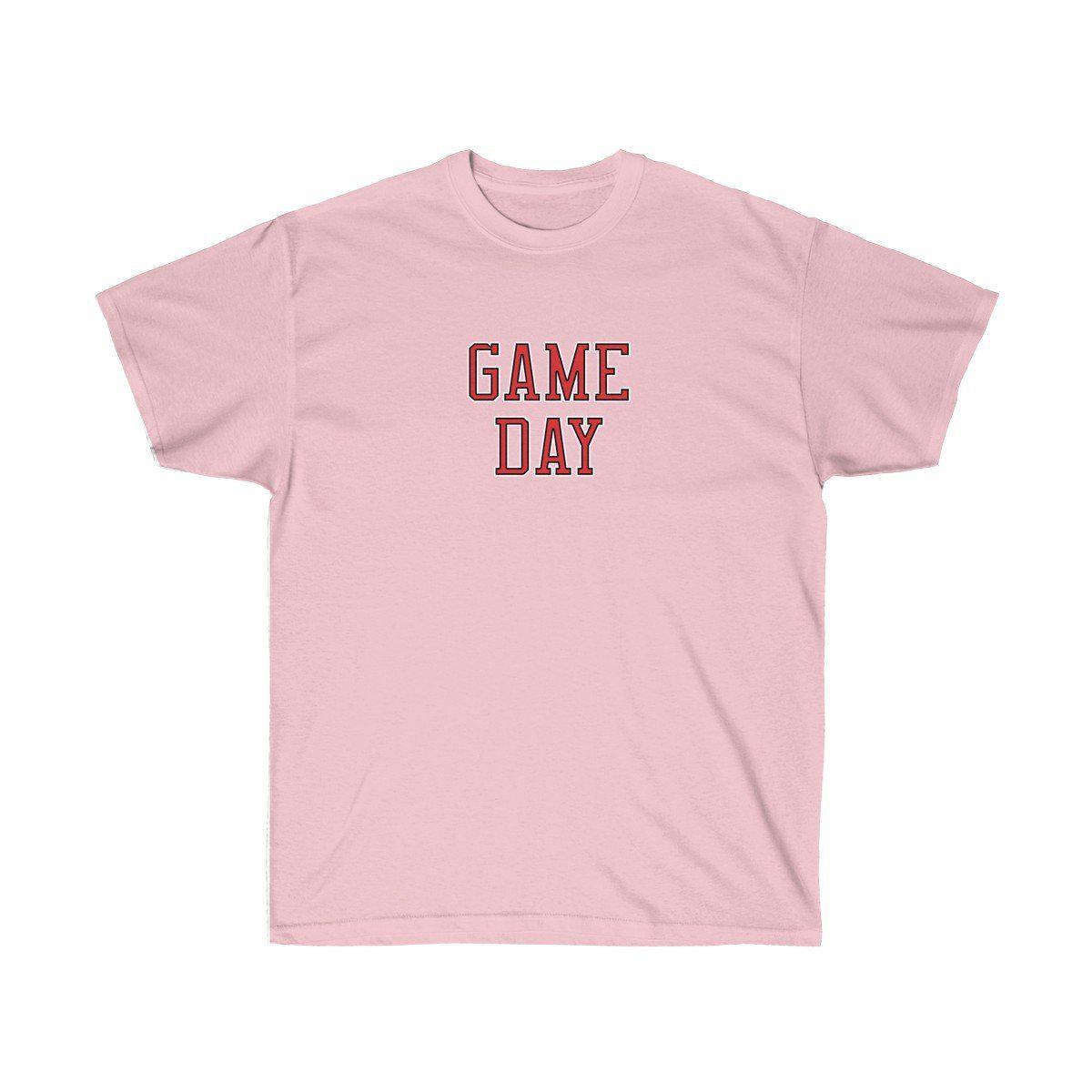 Game Day Tee - Sports T-shirt for Football, Basket, Soccer games-Light Pink-S-Bootlg