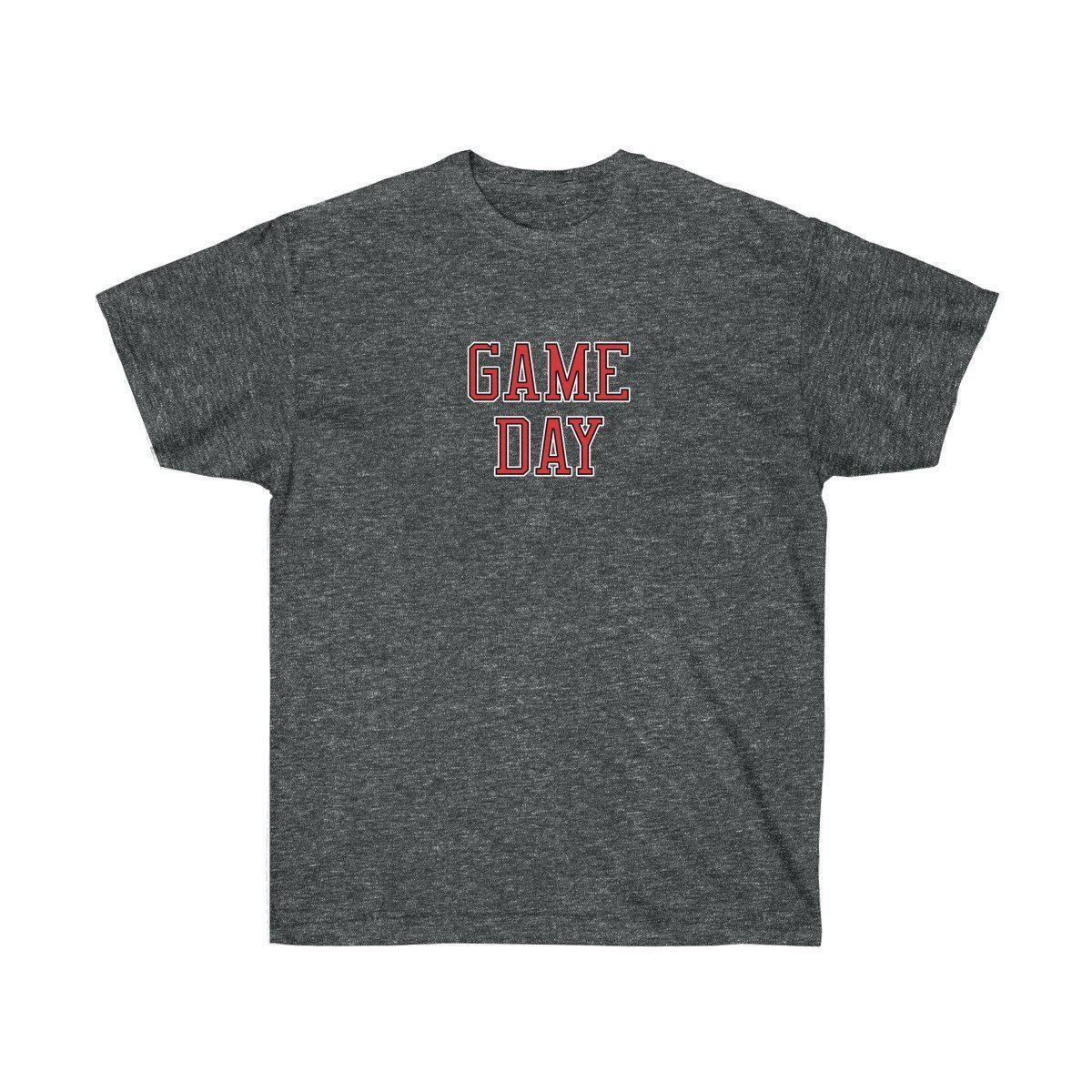 Game Day Tee - Sports T-shirt for Football, Basket, Soccer games-Dark Heather-S-Bootlg