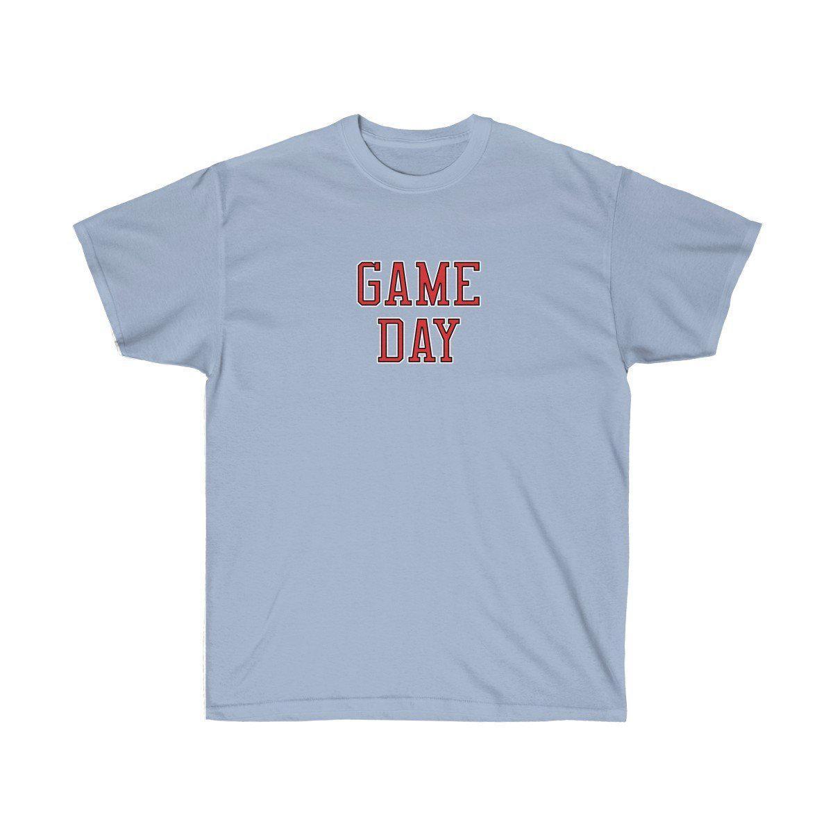 Game Day Tee - Sports T-shirt for Football, Basket, Soccer games-Light Blue-S-Bootlg
