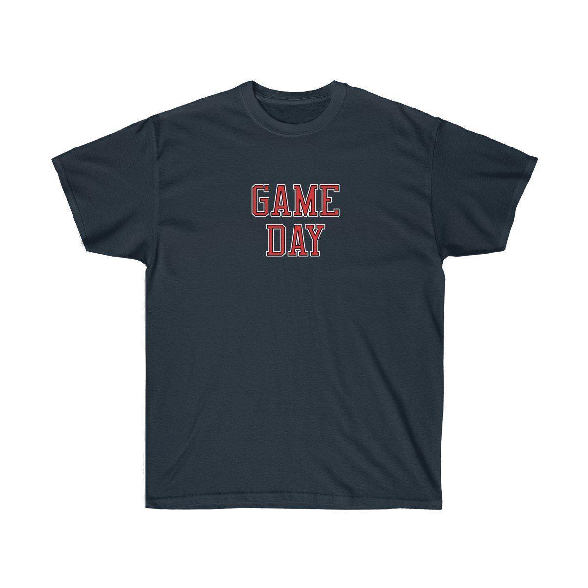Game Day Tee - Sports T-shirt for Football, Basket, Soccer games-Navy-S-Bootlg