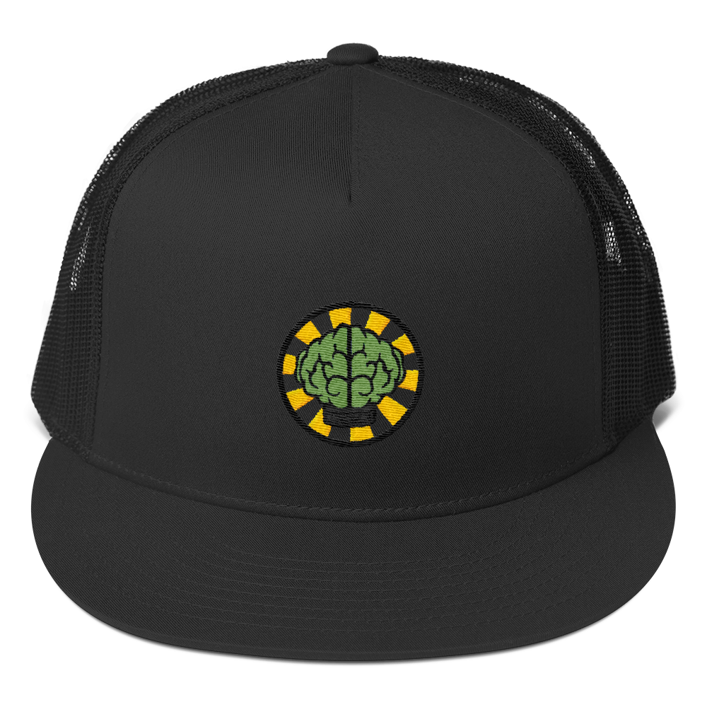 HypeMonsterz NERD Trucker Cap Inspired - Brain logo No one ever really dies-Black-Bootlg