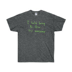 I hate being Bi-Polar it's awesome Kanye West inspired Tee-Dark Heather-S-Bootlg