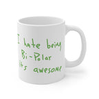 I hate being Bi-Polar it's awesome Mug - Inspired by Kanye West Album cover-Bootlg