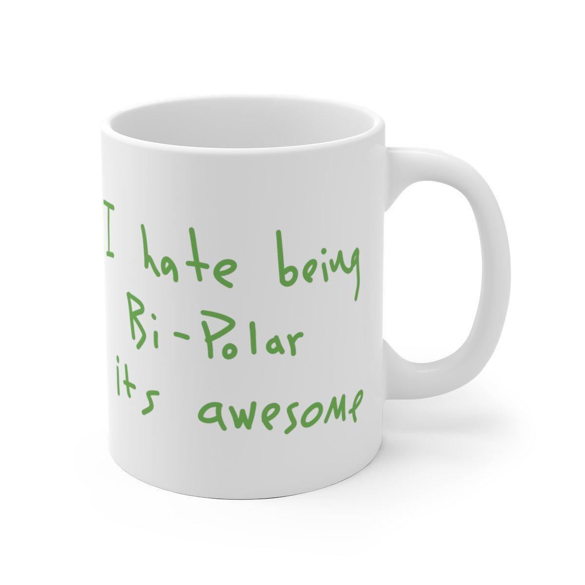 I hate being Bi-Polar it's awesome Mug - Inspired by Kanye West Album cover-Bootlg