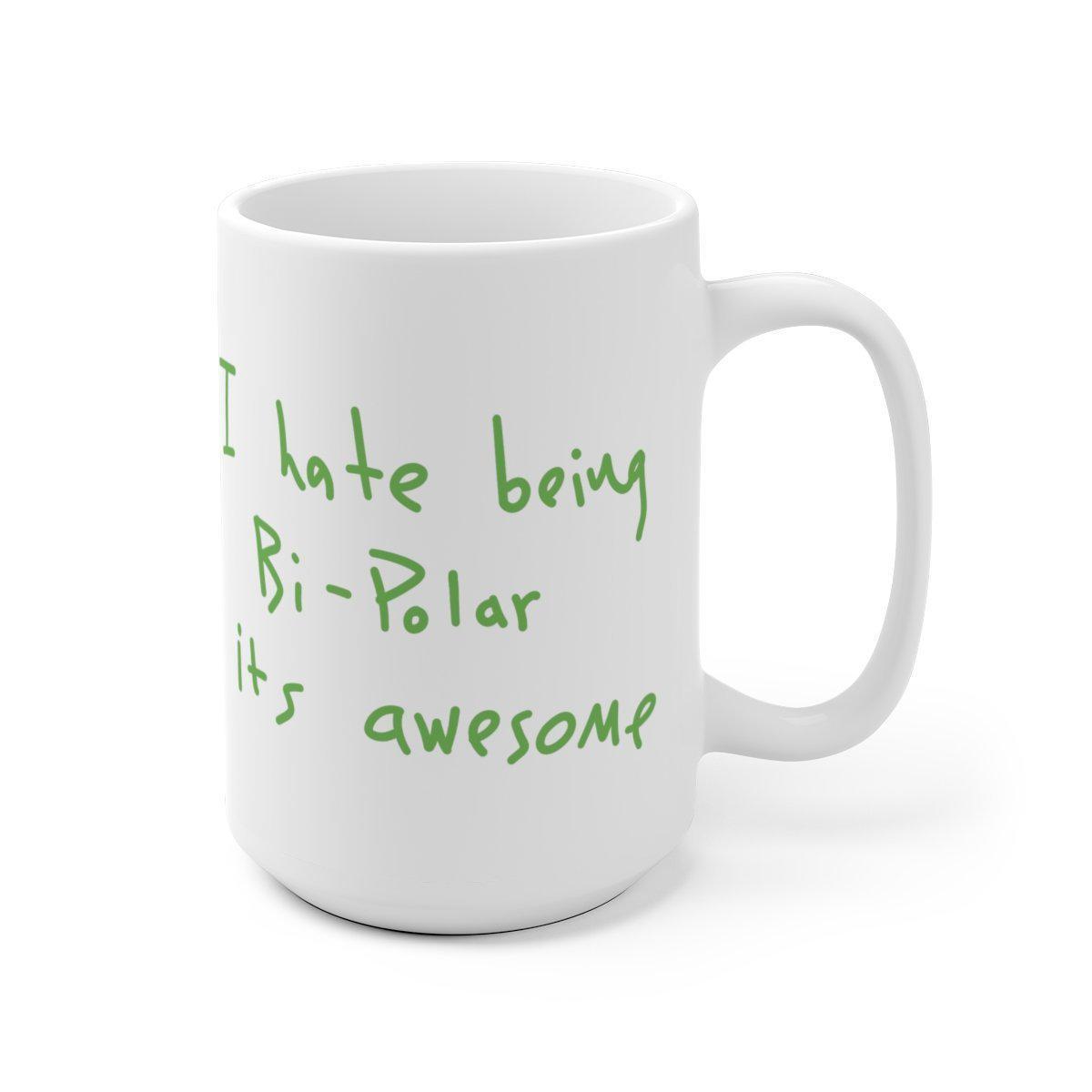 I hate being Bi-Polar it's awesome Mug - Inspired by Kanye West Album cover-Bootlg