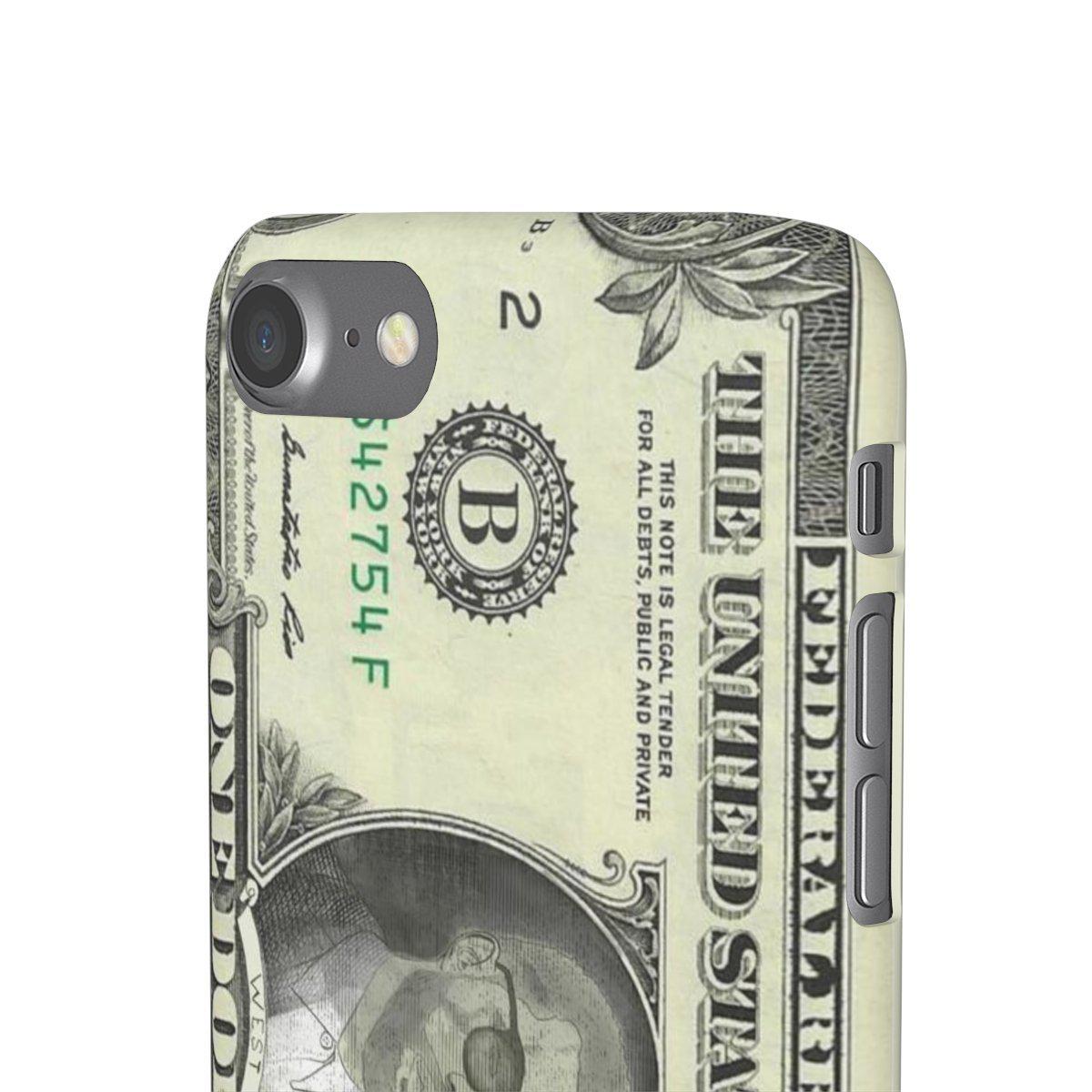Kanye West President face on 1 dollar bill case iPhone Snap Case-Bootlg