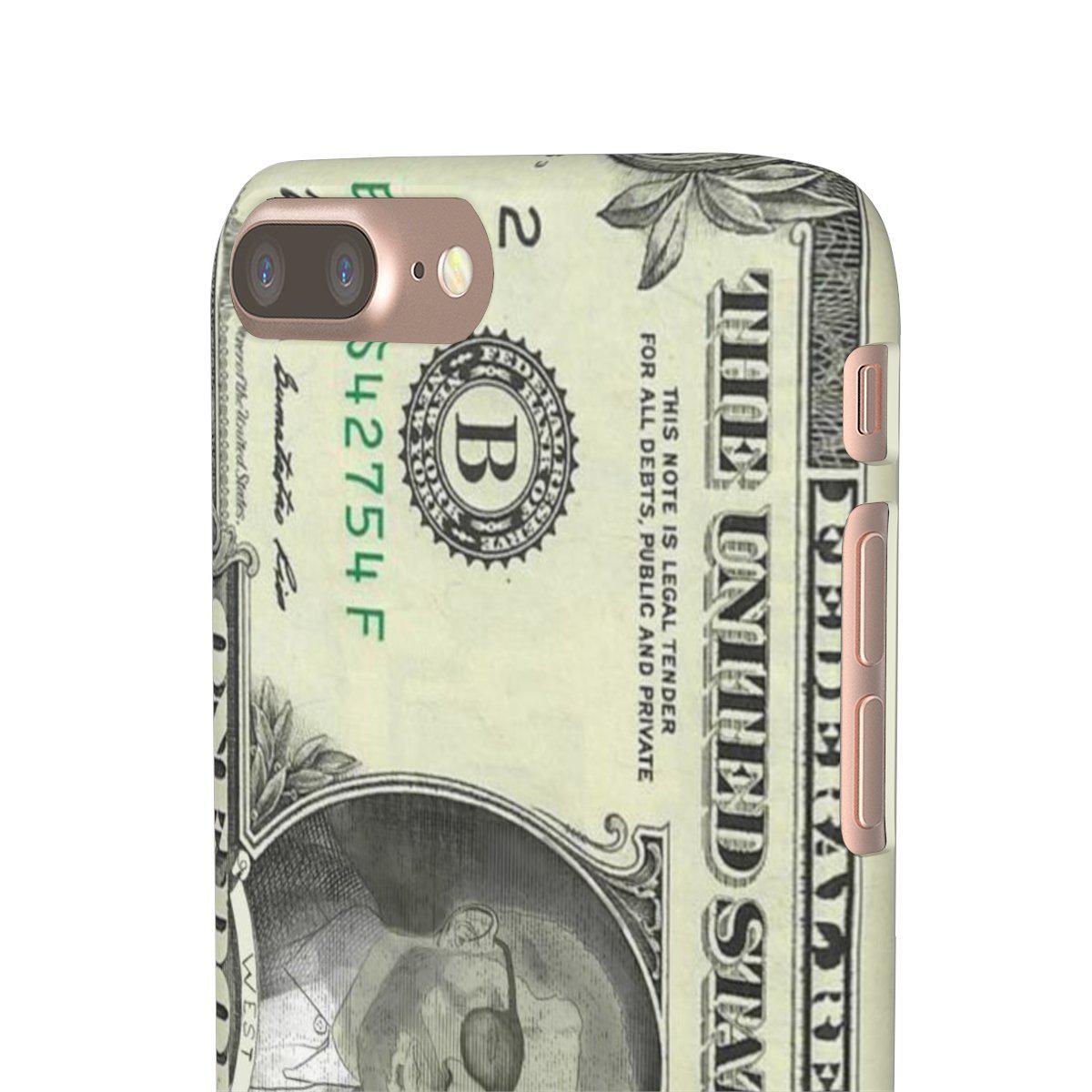 Kanye West President face on 1 dollar bill case iPhone Snap Case-iPhone 7 Plus-Glossy-Bootlg