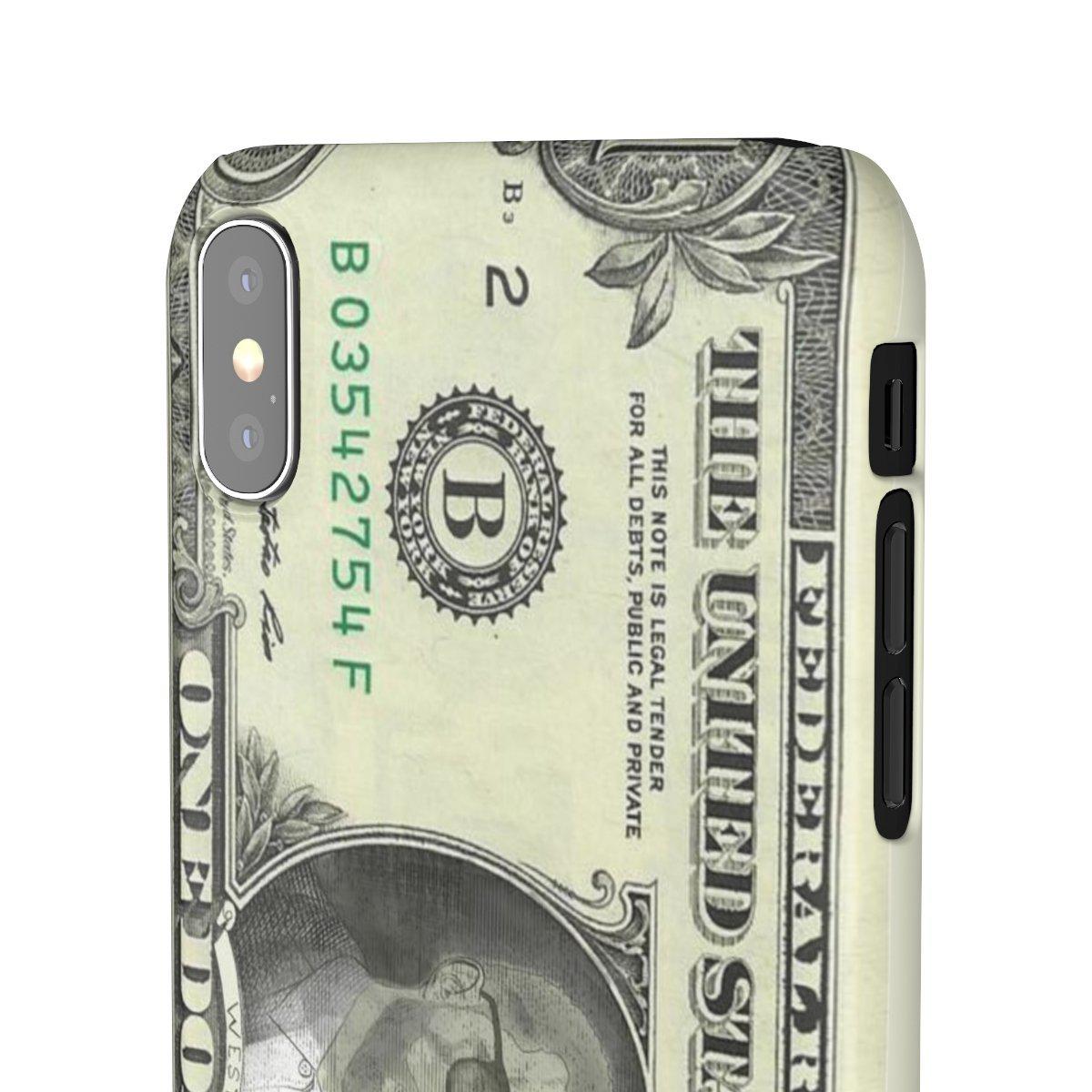 Kanye West President face on 1 dollar bill case iPhone Snap Case-iPhone XS MAX-Glossy-Bootlg