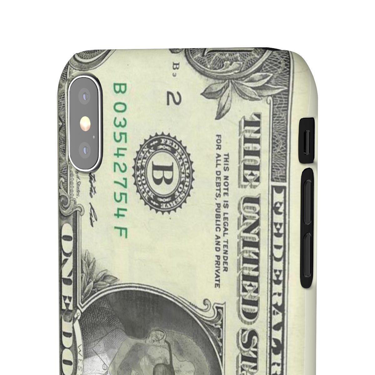 Kanye West President face on 1 dollar bill case iPhone Snap Case-Bootlg