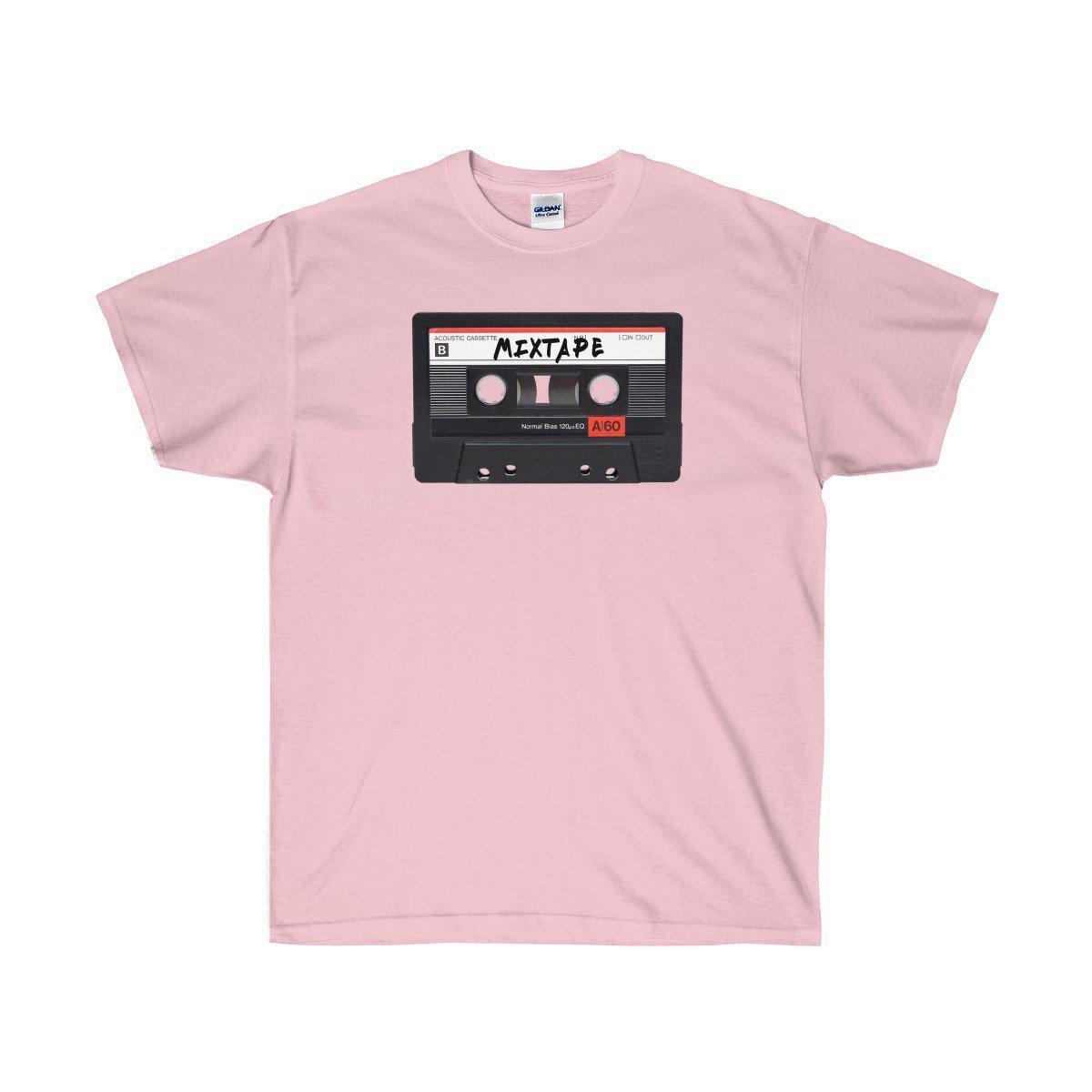 Mixtape Ultra Cotton Tee Shirt - 90's Retro Hip Hop tee-Light Pink-S-Bootlg