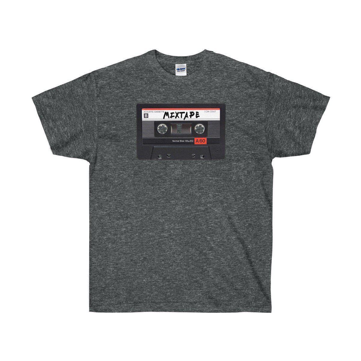 Mixtape Ultra Cotton Tee Shirt - 90's Retro Hip Hop tee-Dark Heather-S-Bootlg