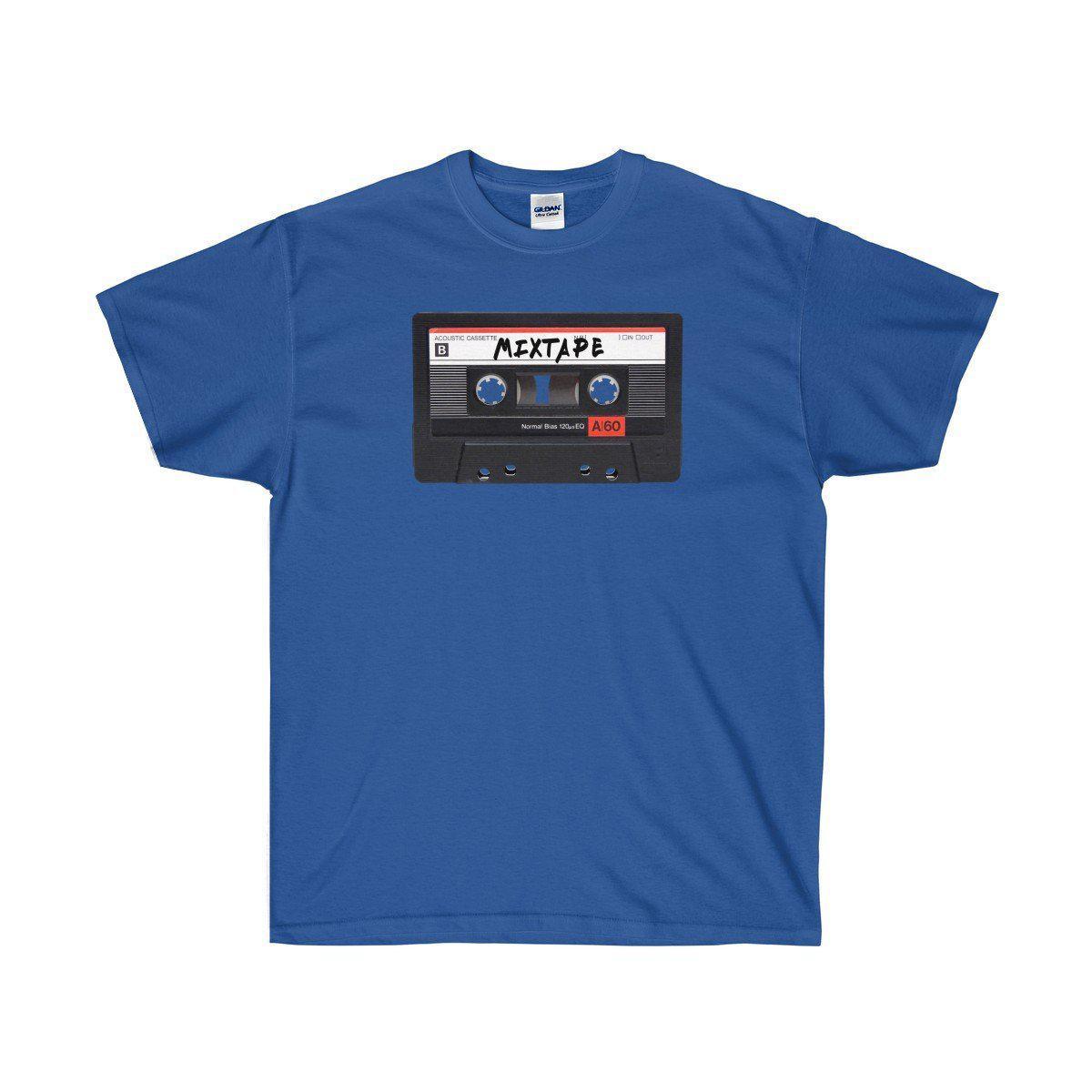 Mixtape Ultra Cotton Tee Shirt - 90's Retro Hip Hop tee-Royal-S-Bootlg