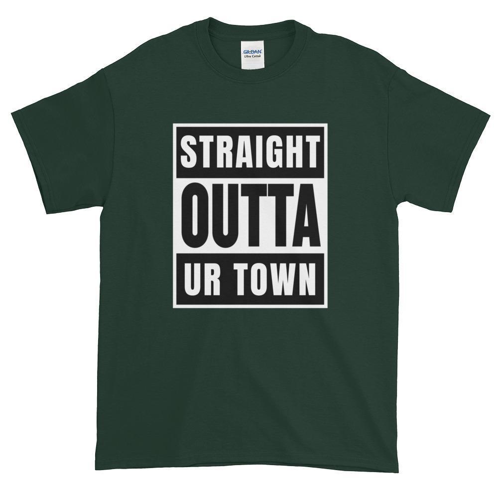 Personalized Straight outta Compton or Your Town Short-Sleeve T-Shirt-Forest-S-Bootlg