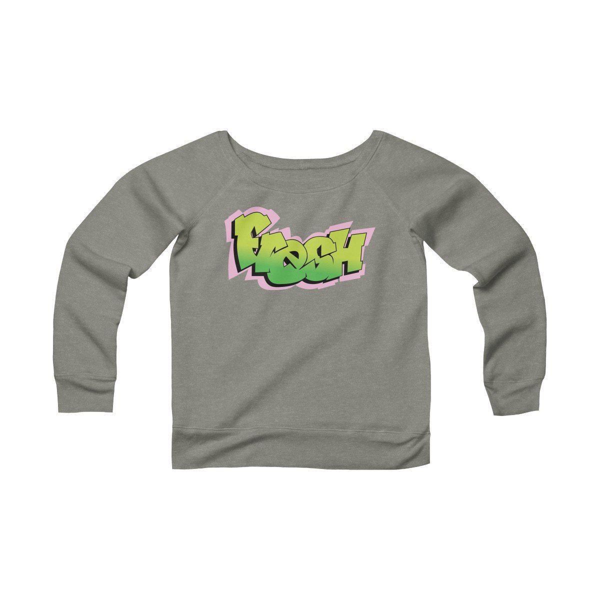 The Fresh Prince Women's Sponge Fleece Wide Neck Sweatshirt-Grey TriBlend-S-Bootlg