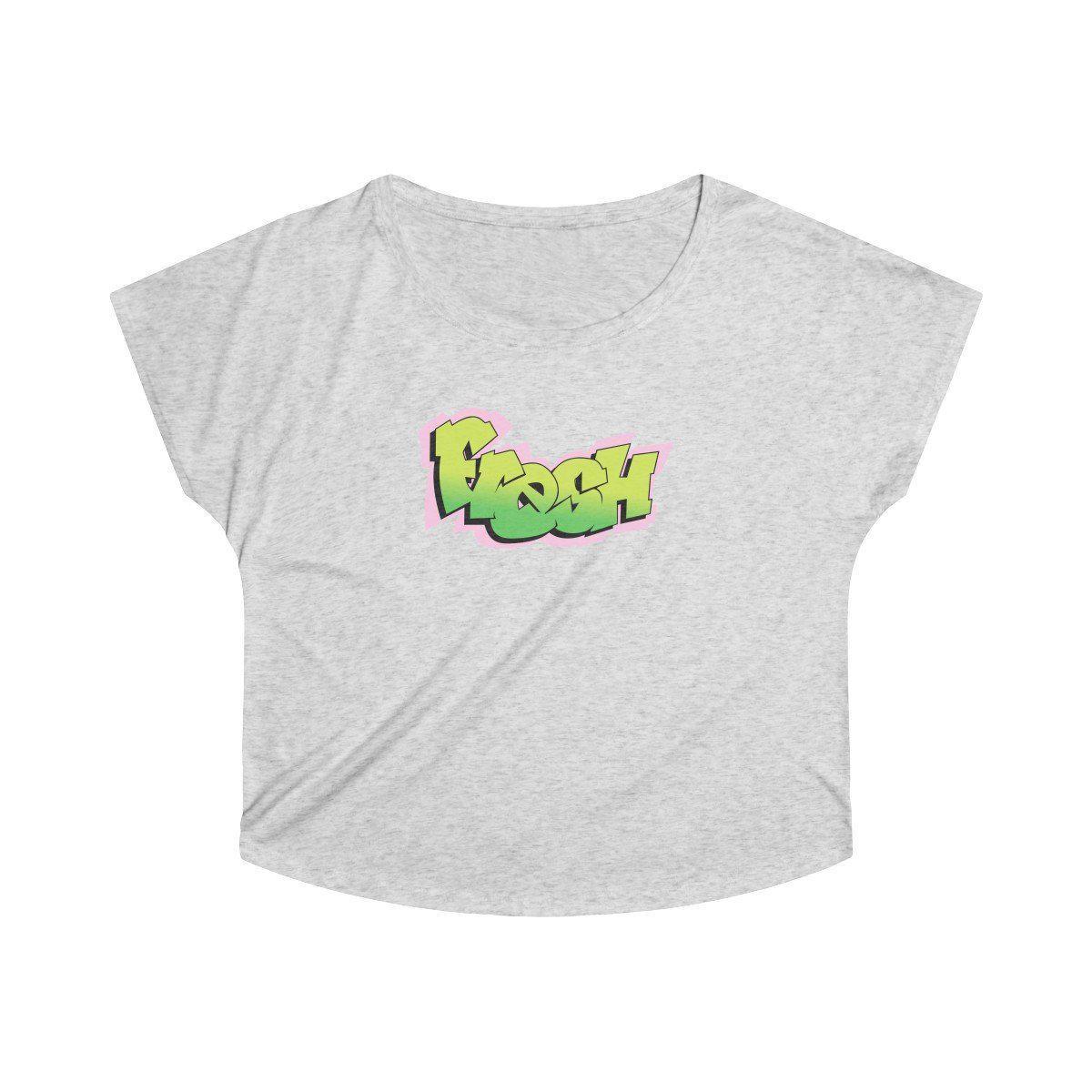 The Fresh Prince Women's Tri Blend Dolman - 90s Fashion-S-Tri-Blend Heather White-Bootlg
