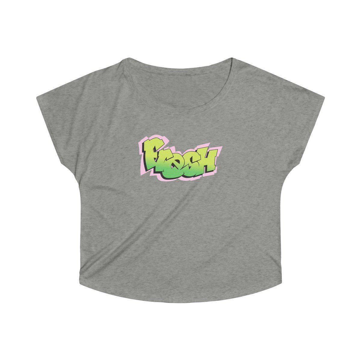 The Fresh Prince Women's Tri Blend Dolman - 90s Fashion-S-Tri-Blend Venetian Gray-Bootlg