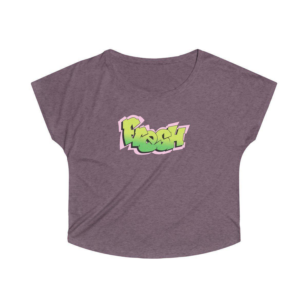 The Fresh Prince Women's Tri Blend Dolman - 90s Fashion-S-Tri-Blend Vintage Purple-Bootlg