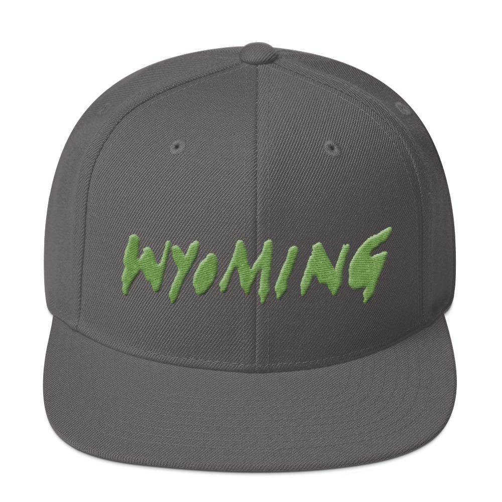 Wyoming Merch Snapback Hat-Dark Grey-Bootlg
