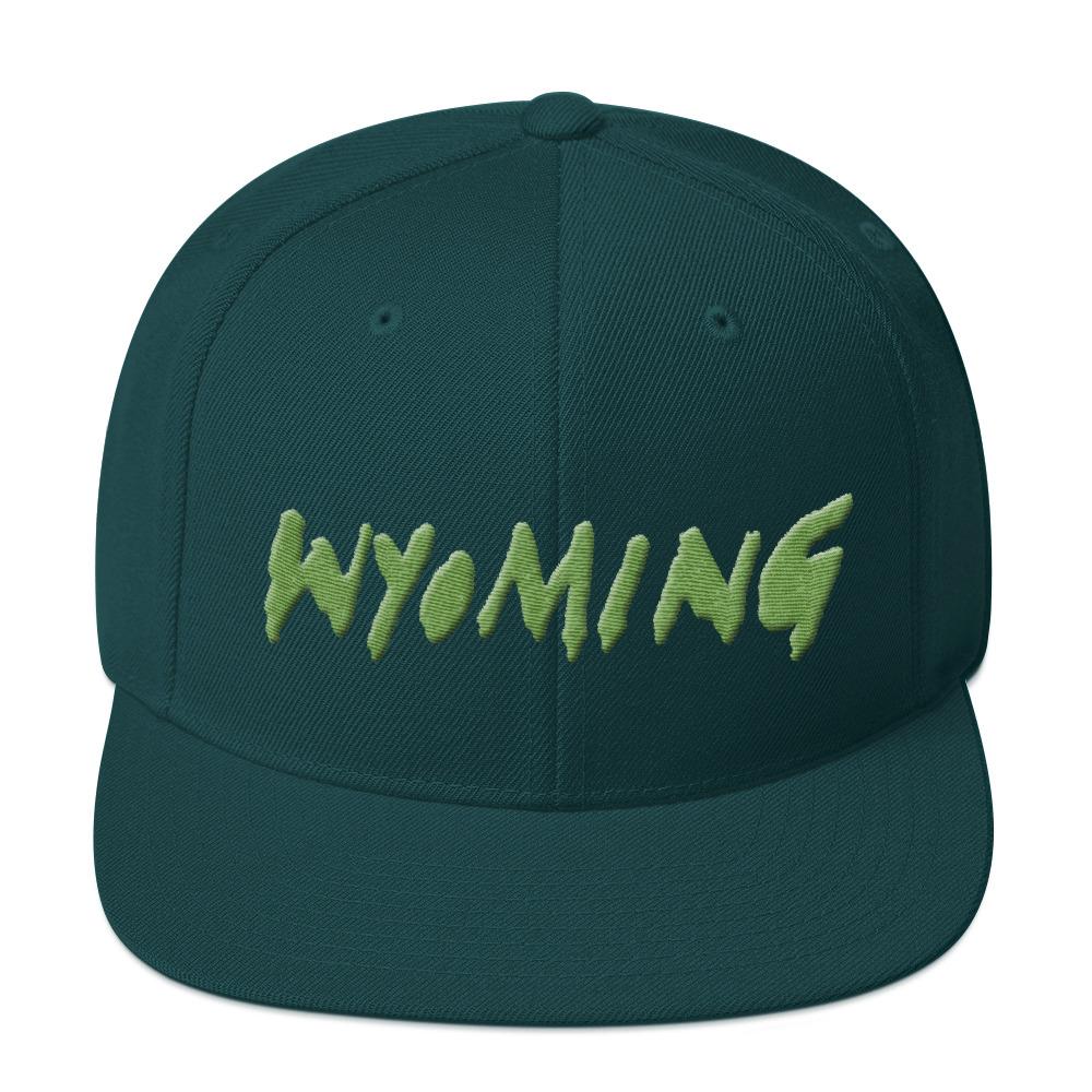Wyoming Merch Snapback Hat-Spruce-Bootlg