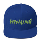 Wyoming Merch Snapback Hat-Royal Blue-Bootlg